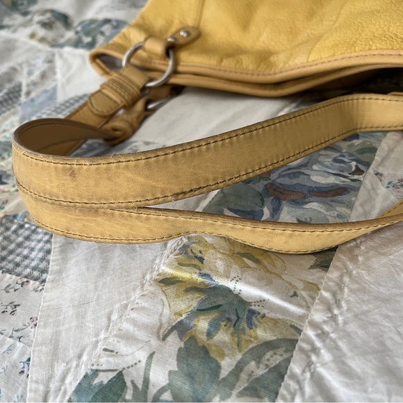 ☀️Vibrant yellow Y2K The Sak leather handbag - Picture 5 of 9